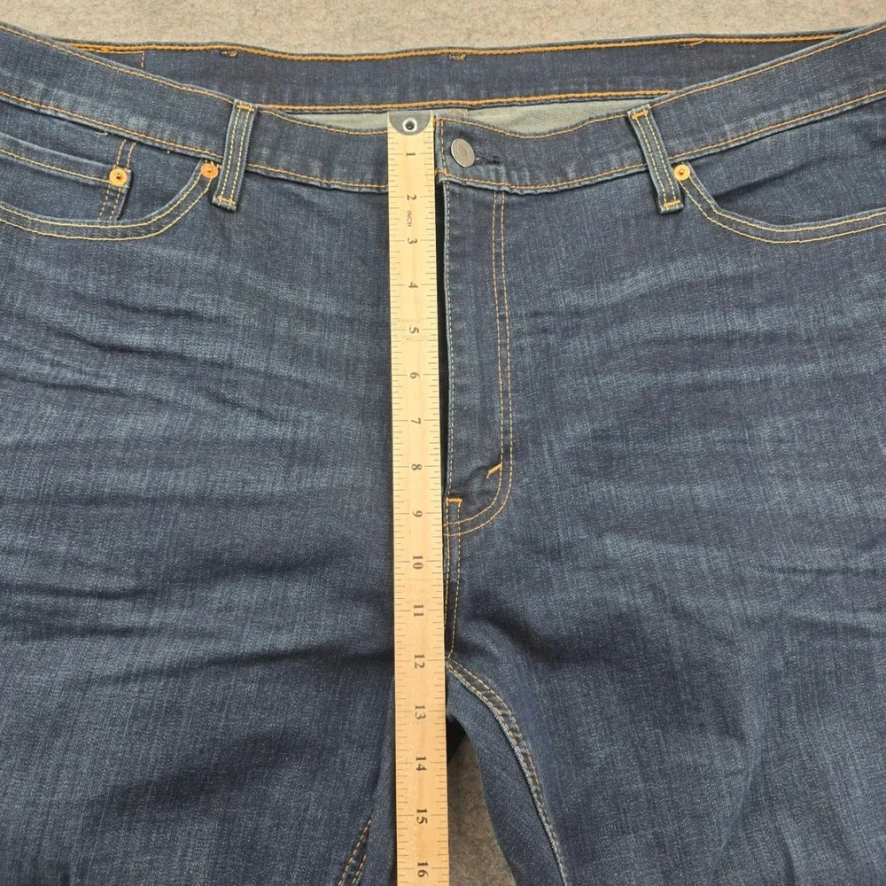 Levis 541 Athletic Taper Mens 46x28 Jeans Dark Wash Blue Cotton Blend Denim